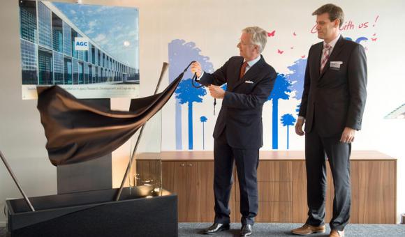 L’inauguration du du Technovation Center s’est déroulée en présence de Sa Majesté, le Roi Philippe
