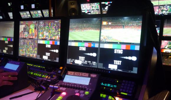 The famous EVS control box used during matches for slow motion and summaries.