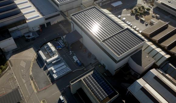 Unveiled by the technology group John Cockerill, MiRIS is made up of 6,500 solar panels                       