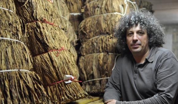 Vincent Manil is the owner and curator of the Semois Tobacco Museum in Corbion.