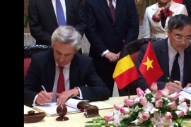 Signature du contrat Spacebel-Vietnam